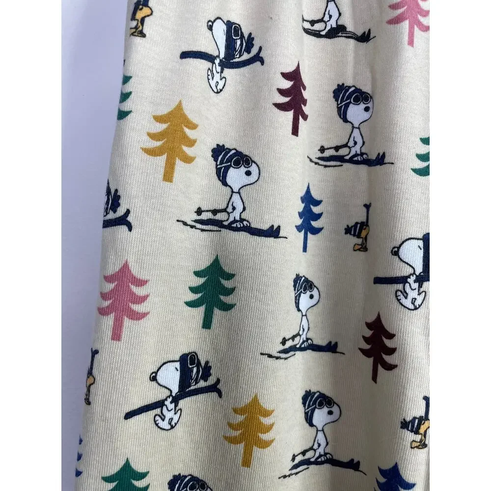 Hanna Andersson x Peanuts Snoopy Wide Leg Organic Cotton Pajama Pants Womens XS